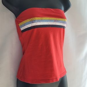 Strapless Retro Top
